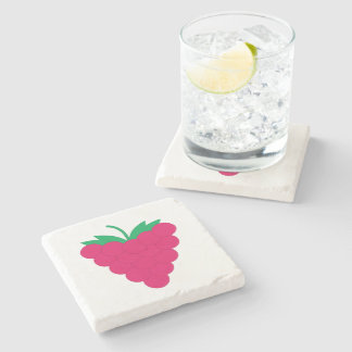 Himbeer-Pink-Berry-Frucht Steinuntersetzer