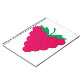 Himbeer Pink Berry Notizblock (Linke Seite)