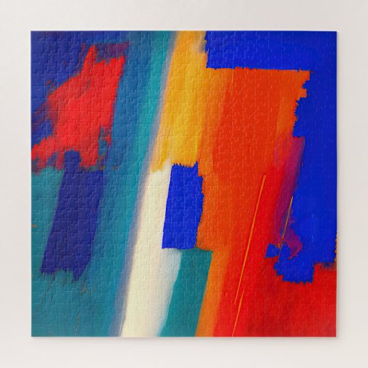 "Himbeer-Rhapsodie" Abstrakte Kunst Puzzle (Vertikal)