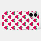 Himbeer-Rosa-Frucht-Beeren-Muster Case-Mate iPhone Hülle (Rückseite (Horizontal))