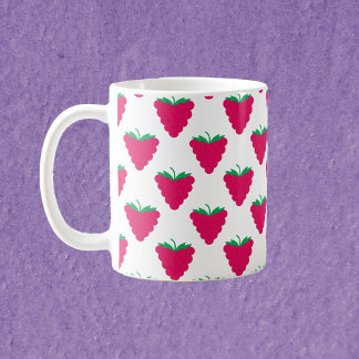 Himbeer-Rosa-Fruchtmuster Kaffeetasse