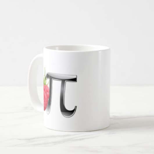 Himbeer- und PU-Symbol Kaffeetasse (Vorderseite Links)