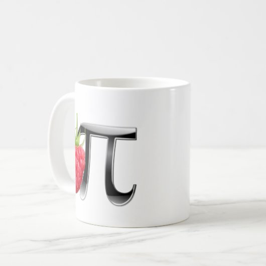 Himbeer- und PU-Symbol Kaffeetasse (Vorderseite Links)