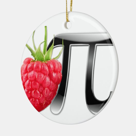 Himbeer- und PU-Symbol Keramikornament (Links)