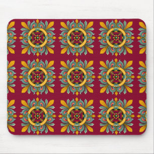 Himbeer-Victorian-Fliesen-Design Mousepad
