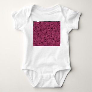 Himbeer-Vintage: Süßes Wrap-Design. Baby Strampler