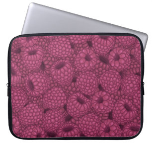 Himbeer-Vintage: Süßes Wrap-Design. Laptopschutzhülle