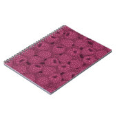 Himbeer-Vintage: Süßes Wrap-Design. Notizblock (Linke Seite)