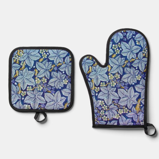Himbeerbaum, William Morris Ofenhandschuh & Topflappen-Set (Vorderseite)