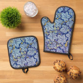 Himbeerbaum, William Morris Ofenhandschuh & Topflappen-Set (Oben Unten)