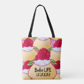 Himbeercreme Muffin Leckerei Kuchen süß Tasche (Rückseite)