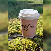 Himbeercreme Rosa Einweg-Kaffeekuchen Pappbecher