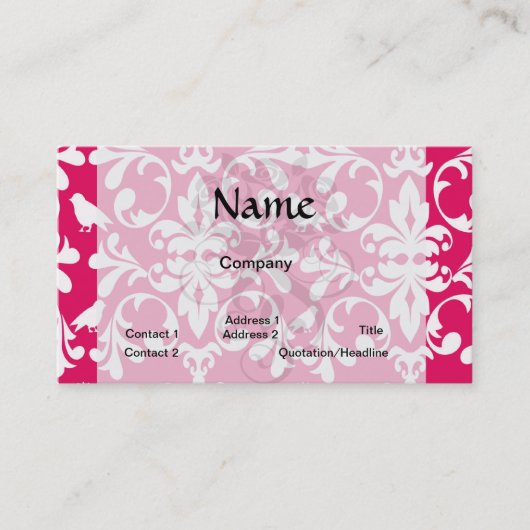 Himbeerdamtel Visitenkarte (Vorderseite)