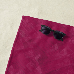 Himbeere abstraktes Grunge-Muster. Strandtuch