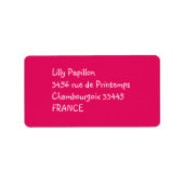 Himbeere Adressaufkleber (Vorne)