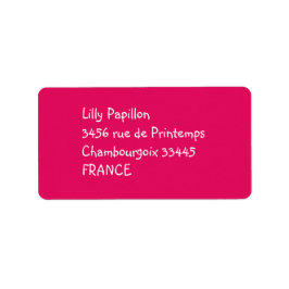 Himbeere Adressaufkleber