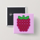 Himbeere Button (Vorne & Hinten)