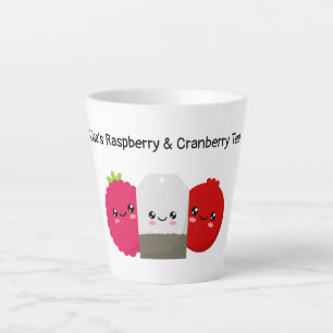 Himbeere & Cranberry Tea Latte Tasse