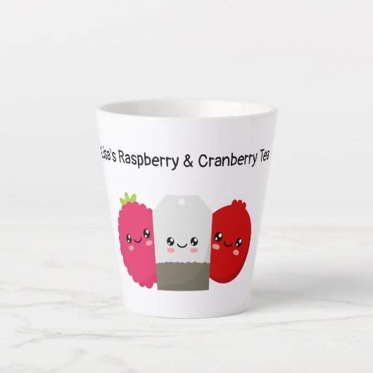 Himbeere & Cranberry Tea Latte Tasse (Vorderseite)