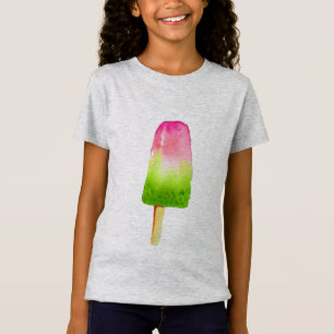Himbeere Eisblock Pop Art Popsikel Sommer T-Shirt