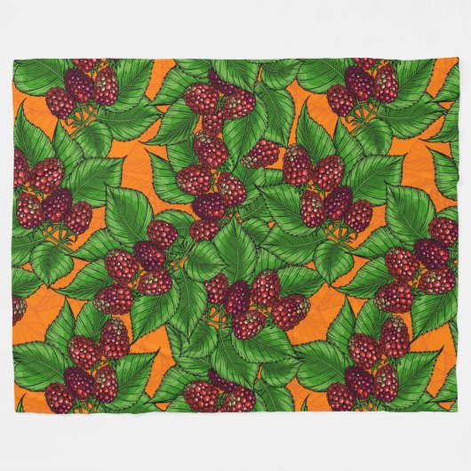 Himbeere Fleecedecke (Vorderseite (Horizontal))