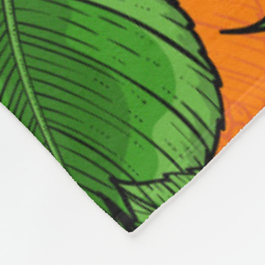 Himbeere Fleecedecke (Ecke)