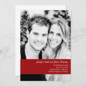 Himbeere Foto Save the Date Einladung (Vorne/Hinten)