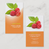 Himbeere, frisch visitenkarte (Vorne/Hinten)