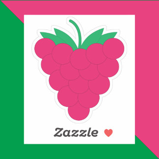 Himbeere Frucht Berry Pink Aufkleber