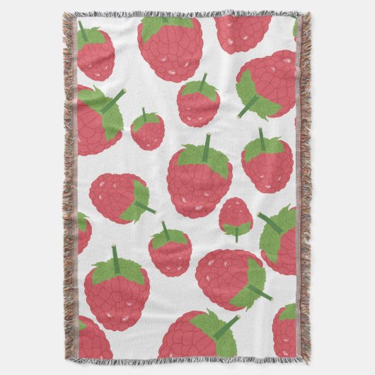 Himbeere Fruchtdesign Decke (Vorderseite Vertikal)