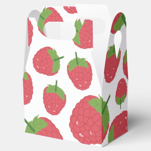 Himbeere Fruchtdesign Geschenkschachtel (Geöffnet)