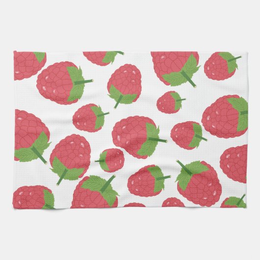 Himbeere Fruchtdesign Geschirrtuch (Horizontal)