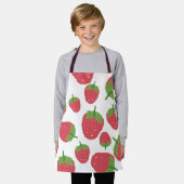 Himbeere Fruchtdesign Schürze (Getragen)