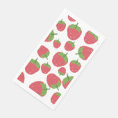 Himbeere Fruchtdesign Serviette (Ecke)