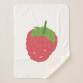 Himbeere Fruchtdesign Sherpadecke (Vorderseite)