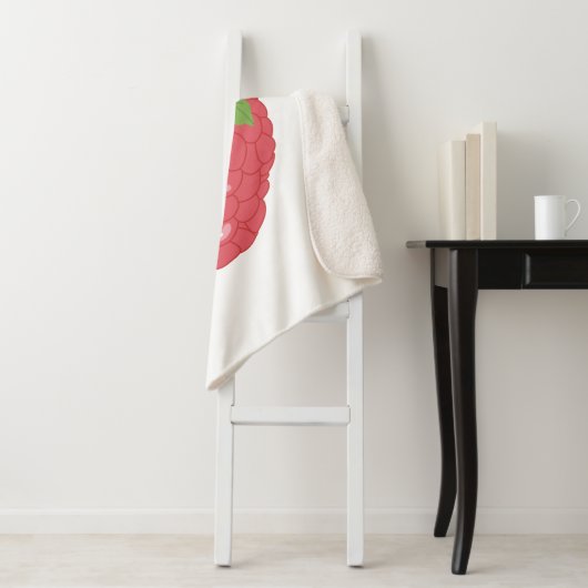 Himbeere Fruchtdesign Sherpadecke (Beispiel)