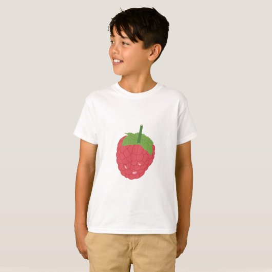 Himbeere Fruchtdesign T-Shirt (Vorne ganz)