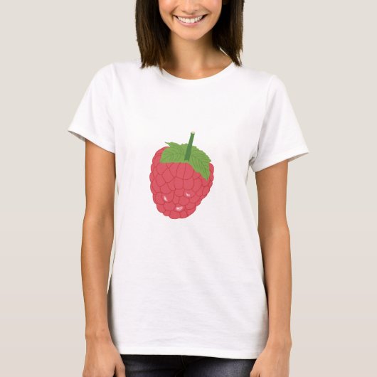 Himbeere Fruchtdesign T-Shirt (Vorderseite)