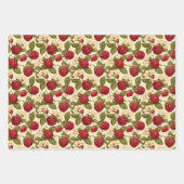 Himbeere Geschenkpapier Set (Vorderseite)