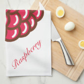 Himbeere Geschirrtuch (Viertel Falte)