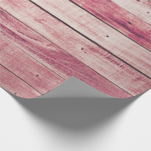 Himbeere Grain Rustikale grungy Rose Pink Paste Wo Geschenkpapier (Ecke)