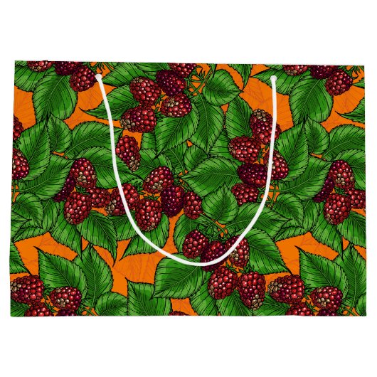 Himbeere Große Geschenktüte (Rückseite)