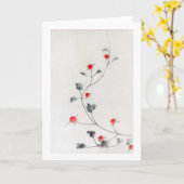 Himbeere, Hokusai, Ukiyo-e Karte (Gelbe Blume)