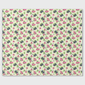 Himbeere, Johannisbeere Geschenkpapier (Flach)