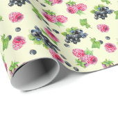 Himbeere, Johannisbeere Geschenkpapier (Rolleneckpunkt)