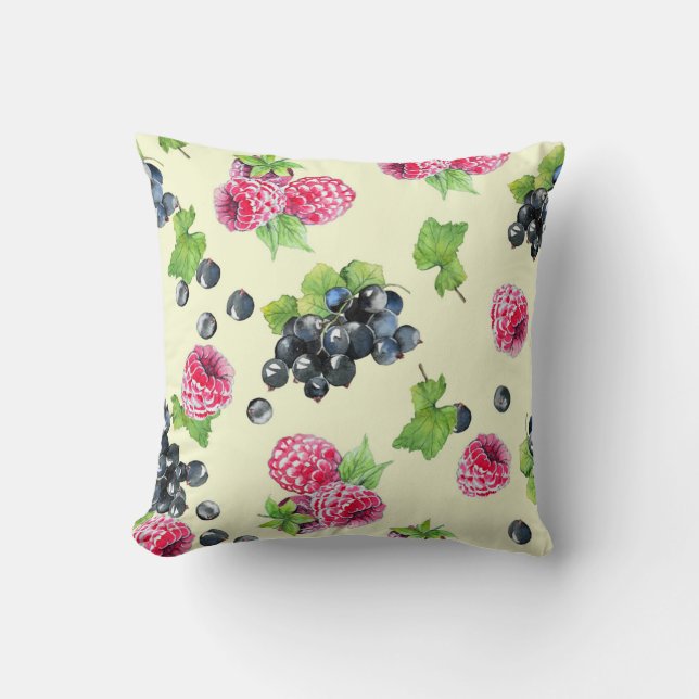 Himbeere, Johannisbeere Kissen (Vorderseite)
