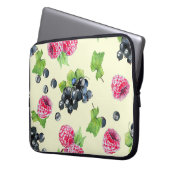 Himbeere, Johannisbeere Laptopschutzhülle (Vorderseite Links)