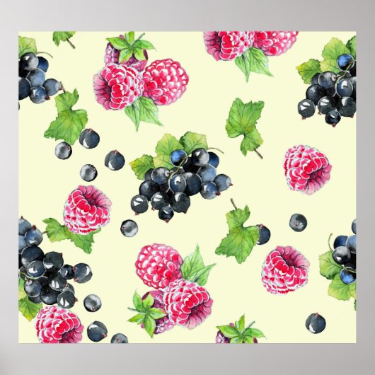 Himbeere, Johannisbeere Poster (Vorne)