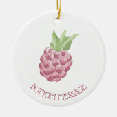 Himbeere Keramik Ornament (Vorne)