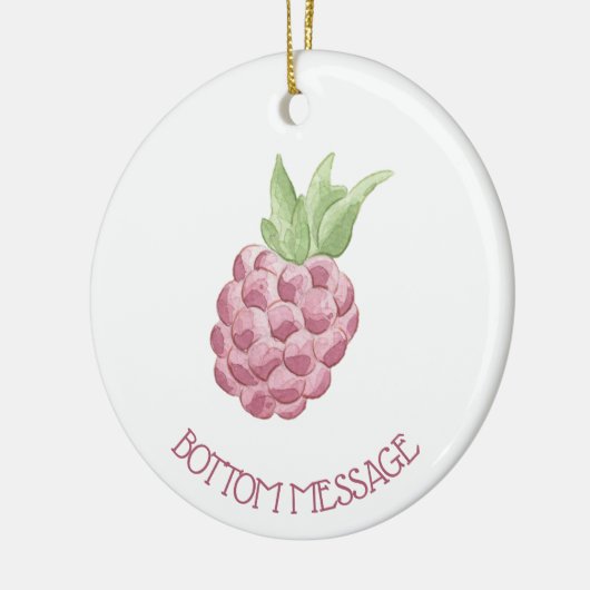 Himbeere Keramik Ornament (Links)